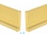 Ukončení hliník 90/8MP Profilpas Zlaté broušené pár