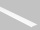 Přechodová lišta samolepící plochá Küberit Bílá F15