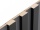 Nástěnné dřevěné lamely Woodele 30*18 Černá mat s distanční vložkou Graphite Opus