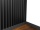 Nástěnné dřevěné lamely Woodele Slim 30*18 Černý mat s distanční vložkou a soklovou lištou Graphite Opus
