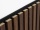 Woodele Dense Tile 13 lamelový obklad na černém filcu Dub tmavý 600x600