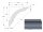 Profil a rozměry stropní lišty Orac CX101
