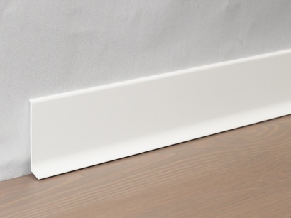Hliníková podlahová lišta 90/6 SF Bílá lakovaná matná 60 mm