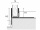 Rozměry pravého spádového profilu GPS1/DX/19 pro vložení skla sprchového koutu
