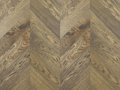Postaršená dřevěná podlaha Chevron Pelgrim Elegance Šedá 2012